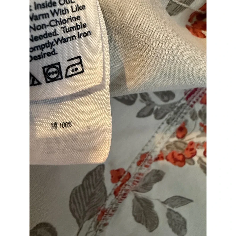 Eddie Bauer Utility Field Jacket Womens 2 Brown Cotton Floral Lined Safari Coat